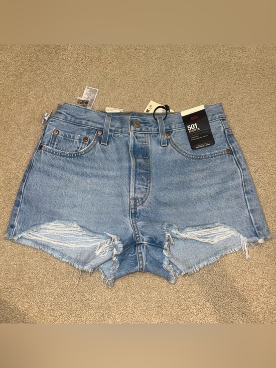 Levi's Pants - LEVIS 501 CUTOFF DISTRESSED DENIM BLUE JEANS SHORTS NWT SIZE 28